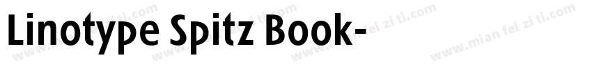 Linotype Spitz Book字体转换